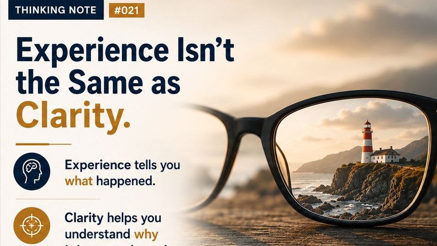 Experience Isn’t the Same as Clarity